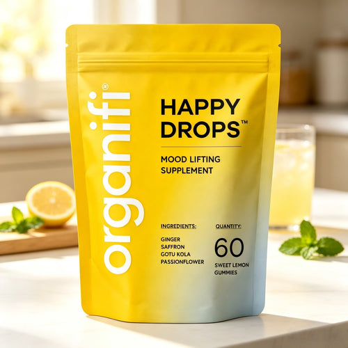 Organifi Happy Drops Sweet Lemon Flavor 60 Gummies